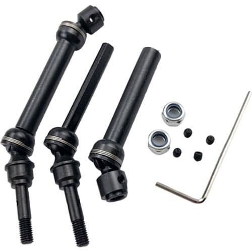 1/10 Scale Steel Front Rear Drive Axles for Huanqi 727 Upgrade Accessories
