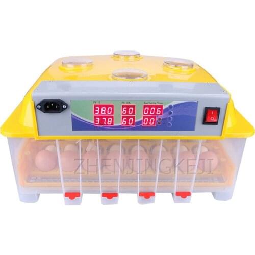 Fully Automatic Small Incubator Eggs Duck Goose Pigeon Quail Brood Household Type Intelligent Farm Poultry Incubator Equipment