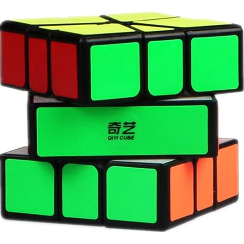Qiyi 3x3 Cube 3x3x3 square 1 Magic Cube Black And Stickerless Speed Cube Profissional Puzzle Toys For Children Kids Gift Toy