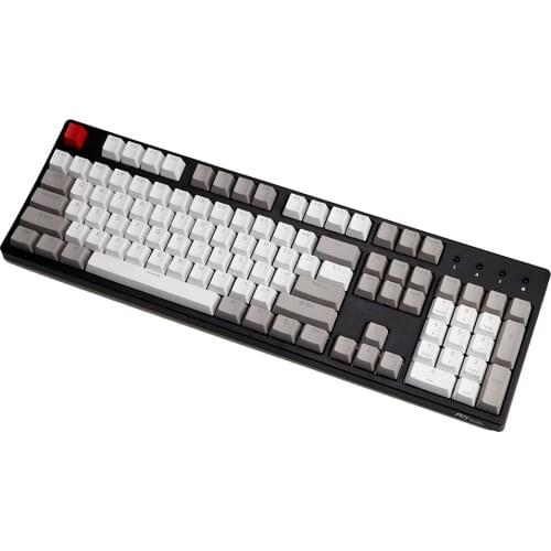 Retro Gray pbt Double Shot keycap oem Backlit Keycaps for Mechanical Keyboards 87 tkl 104 108 ansi Key caps