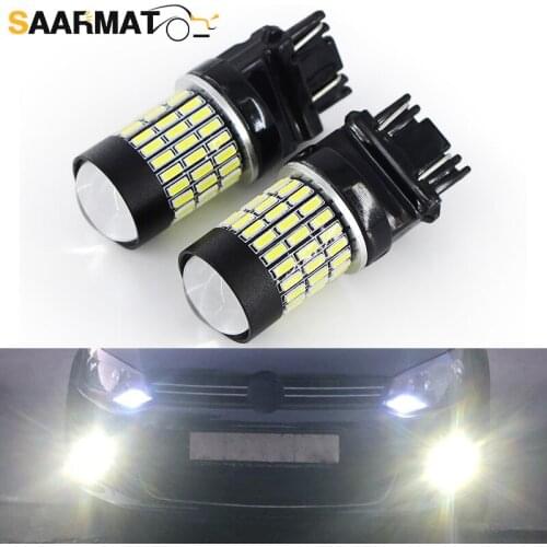 SAARMAT LED T25 3157 P27/5W 3057 3457 Bulbs Car Daytime Running Lights DRL for GMC Yukon XL 1500 2500 2007 Day Lamp (2 Pieces)