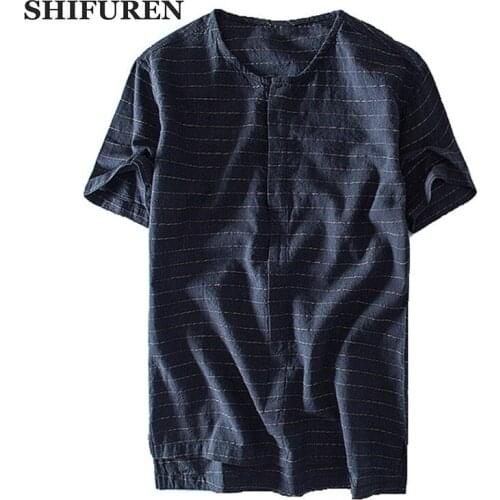 SHIFUREN Men's Cotton Shirts