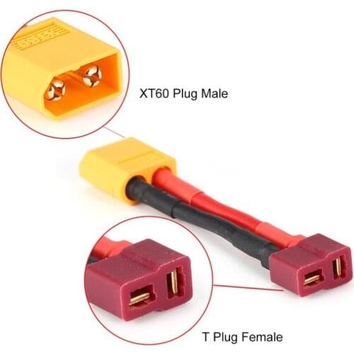 XT60 Plug Male To T Plug Female Connector Connector Adapter Cable Converter Multi Charging Plug Cable for RC Quadcopter