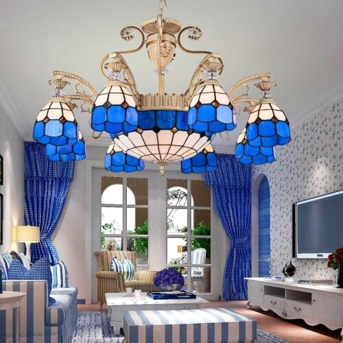 Middle East Nordic Tiffany led Pendant Light Modern Bedroom Bedside Hanging Lamp LED Lighting Fixture Popular Suspension Lights