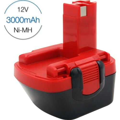 Power Tools Replacement Rechargeable Battery 3000mAh Ni-MH for Bosch 12V Battery BAT043 BAT045 GSR 12VE-1 PSR 12VE-2 PSB 12VE-2