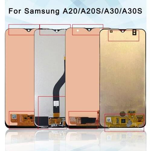 Super Incell LCD A20 A30s A205 SM-A205F LCD Display Touch Screen Digitizer Replacement for Samsung A20 A20S A30 display screen