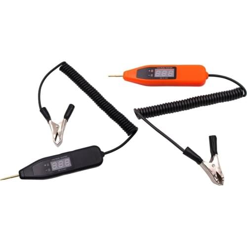 DC 5-36V Car Light Voltage Tester Pen 12V-24V Circuit Detection LED Digital Display Tester Probe for Auto Truck Boat Detecter