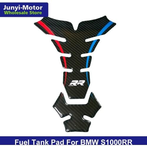 For BMW S1000RR HP4 S 1000 RR Gas Oil Fuel Tank Pad Protector Sticker Decal 3D Carbon Fiber Motorcycle Emblem Badge Stickers