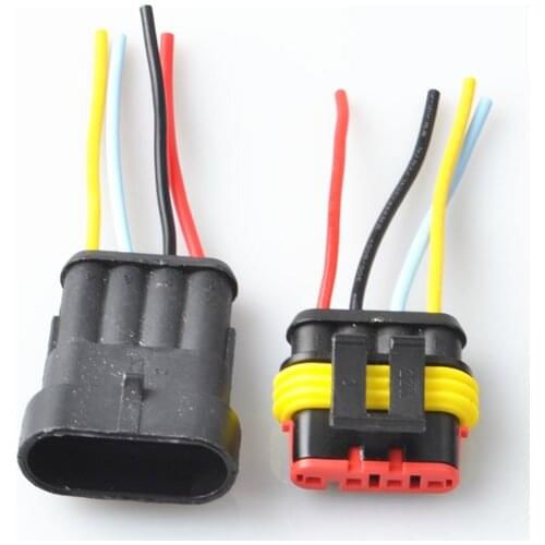 1set 1.5 1P 2P 3P 4P 5P 6P Way Waterproof Electrical Auto Connector Male Female Plug with Wire Cable harness for Car Motorcycle