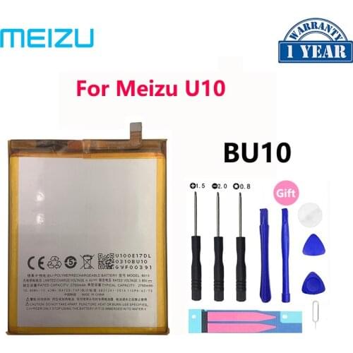 100% New Original 2760mAh BU10 Replacement Batteries For Meizu U10 U680A U680D Meilan MeiBlue Phone Battery Bateria