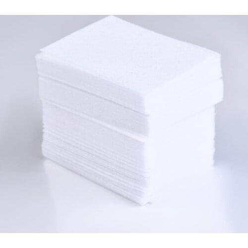 500PCS 100% Cotton Nail Wipes Gel Nail Polish Remover Bath Manicure Magic Cleaner Wipes White Color Nail Art Gel Polish Remover