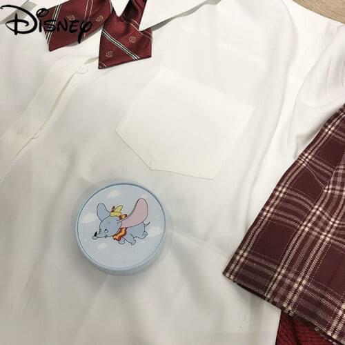 Disney Cartoon Dumbo Japanese Cute Girl Contact Lens Case with Mirror Portable Simple Cosmetic Case