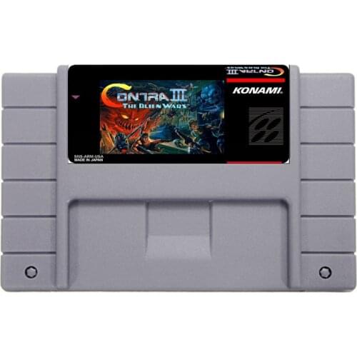 Hot Selling 16bit 46pin Super Game Card - Contra 3 The Alien Wars