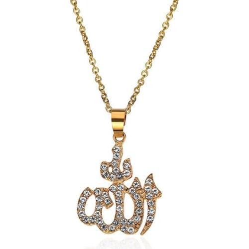 Jingyang 2019 New Gold Inlay Necklace Ladies Long Necklace Sweater Cat Type Arabian Totem Chain Fashion Accessories