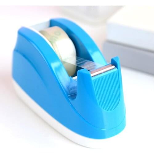 Deli Stationery Portable Candy Color Tape Holder Adhesive Tape Seat Tape Cutter Tape Dispenser Dispensador Cinta Adhesiva