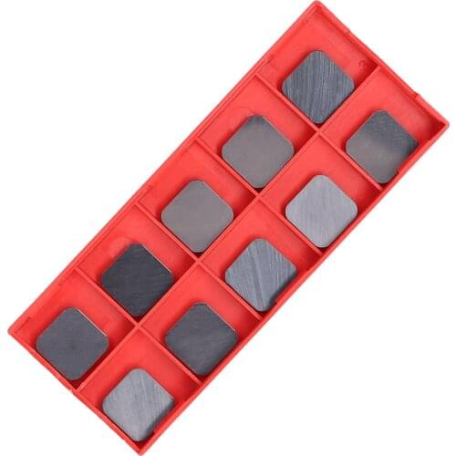 KKMOON 10PCS High Hardness Milling Tool Insert High Efficiency Accessory Quick Cutting Blades Set with Storge Box