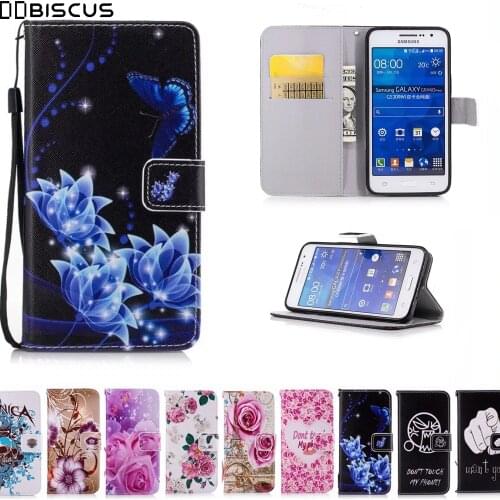 Leather Flip Wallet Soft TPU Case For Samsung Galaxy Grand Prime Cases SM G530H G530F G531F G531H G531F/DS G531H/DS Phone Cover