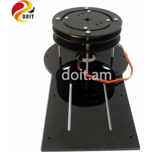 Circular Rrotating Base+Thicker Acrylic Plate for Mechanical Arm/Cloud Deck Rotating Base Fixed Special Floor/Chassis with Servo