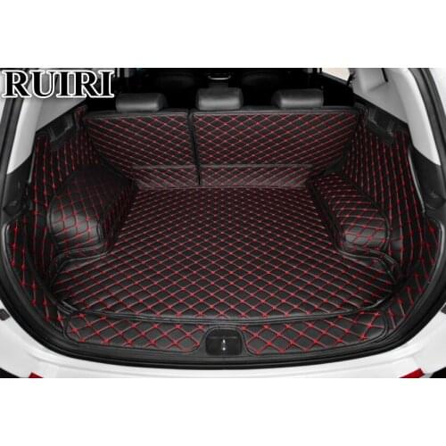 Best quality! Full set trunk mats for Hyundai Tucson 2019-2015 waterproof cargo liner boot carpets for Tucson 2018,Free shipping