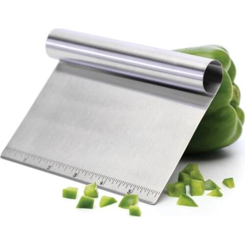 Multi-functional Stainless Steel Pastry Cutter Dough Scraper Fondant Cake Decoration Tools