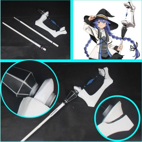 Mushoku Tensei: Jobless Reincarnation Roxy Migurdia Cosplay Prop PVC Wands Canes Weapons for Halloween Christmas Carnival Party