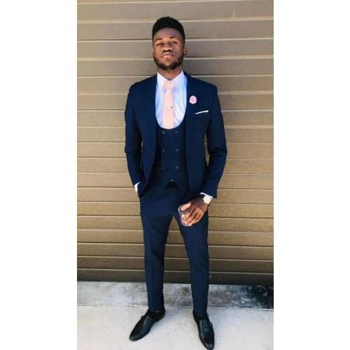 2019 Men Suit Slim Fit 3 Pieces Tuxedo Groom Groomsman Custom men suits for wedding kingsman blazer Singer stage costume