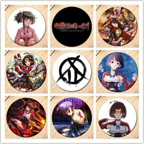 2020 New Anime Kabaneri of the Iron Fortress Brooch Pin Cosplay Badge Accessories For Clothes Backpack Decoration gift
