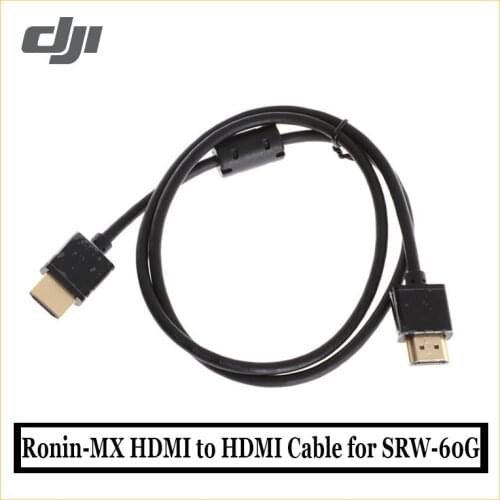 Original DJI Ronin-MX HDMI to HDMI Cable for SRW-60G Both ends feature straight plugs Used to connect cameras with HDMI A ports