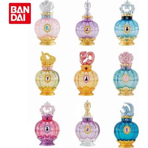 Bandai Genuine Disney Princess Jewelry Box Gacha Cute Anime Action Figures Collectible Ornaments Gashapon Toys Gifts for Girls