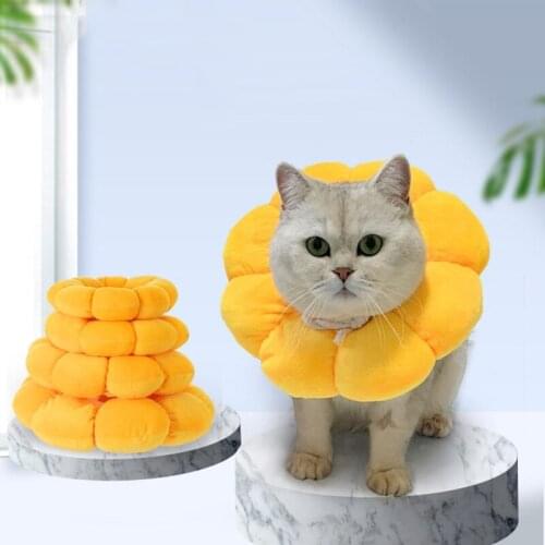 Cute Soft Pets Recovery Neck Cone for Cats/Dogs Healing after Surgery Drop Shipping