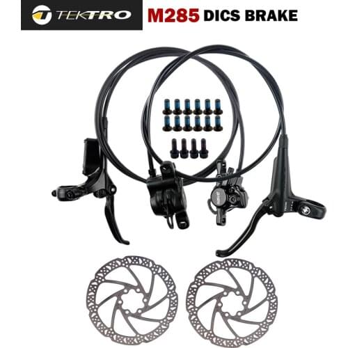 TEKTRO HD-M285 MTB Bicycle Hydraulic Disc Brake Front/Rear Brakes 800/1500mm with 160/180/203mm Rotor Mountain Bike Brake Parts