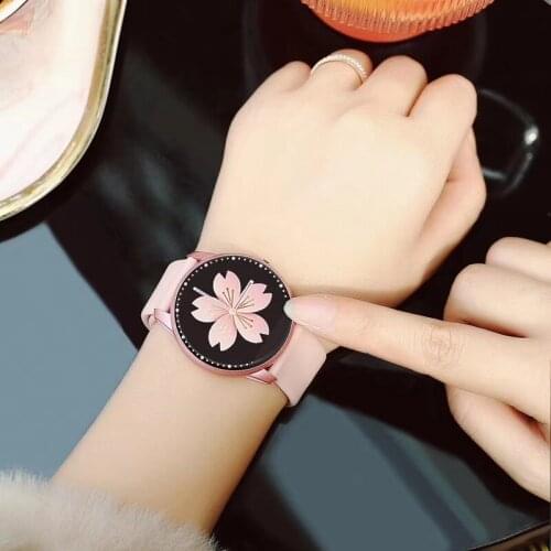 Toleda B8 Women Smart Watch Heart Rate Blood Pressure Stopwatch Reject Call Ladies Christmas Valentines Day Gift Couple Watches