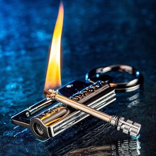 Wanci match kerosene lighter outdoor waterproof strange creative net red key chain outdoor camping tools