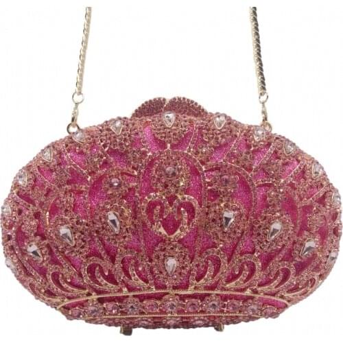 XIYUAN women Evening bag Clutch Bags New Arrival Fashion Diamond party Purse Shoulder Bag Messenger Bag with Chain bolsas