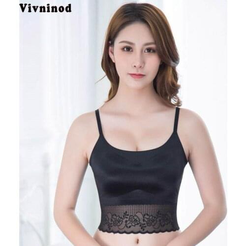 Women Lace Soft Bralette Ultra Thin Wireless Padded Bra Lace Push Up Wirefree Vest Bra Crop Top Lingerie Soft Bralette Sleep Bra