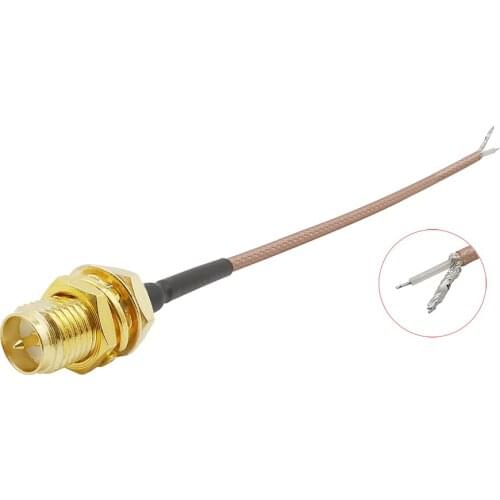 1Pcs RP SMA Female Jack Bulkhead Pigtail Cable RG178 Connector for WIFI Wireless Router GPS GPRS 5CM-50CM