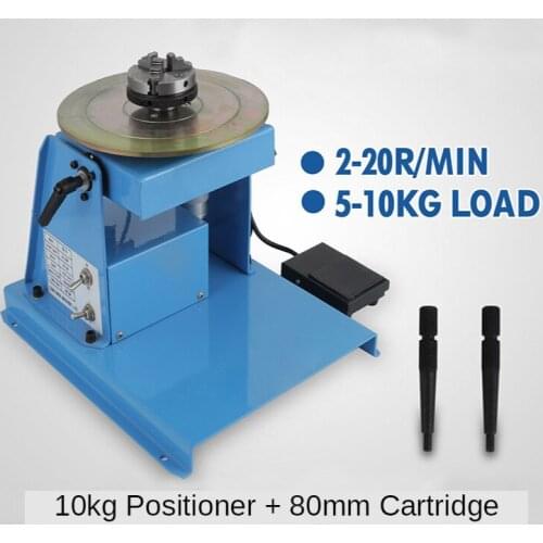 10 KG Small Welding Positioner Combined Automatic Welding Turntable + 80mm Chuck High Quality