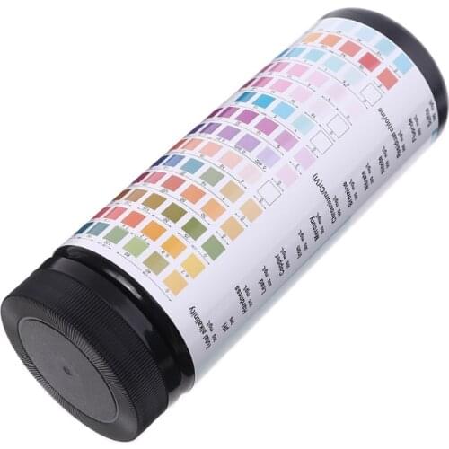 100PCS Upgrade 14 IN 1 Drinking Water Test Strips pH Hardness Alkalinity Lead Copper Iron Mercury Bromine Nitrite Tes Retailsale