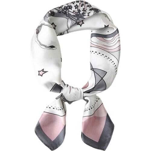2021 New Style 70cm Small Square Scarf Silk Scarf Lady Scarf Professional Bib Fashion Scarf Shawl
