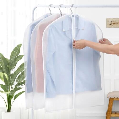 5PC Foldable Home Suit Coat Printed Dust Cover EVA Clothes Hanging Organizer Bag for Coat Suit Dance Portable Wardrobe Dustproof