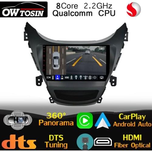 Qualcomm 8Core Android For Hyundai Elantra Avante 5 JK MD UD 2011-2016 Car Multimedia Player 360 Panoramic HDMI 4G LTE HIFI DTS
