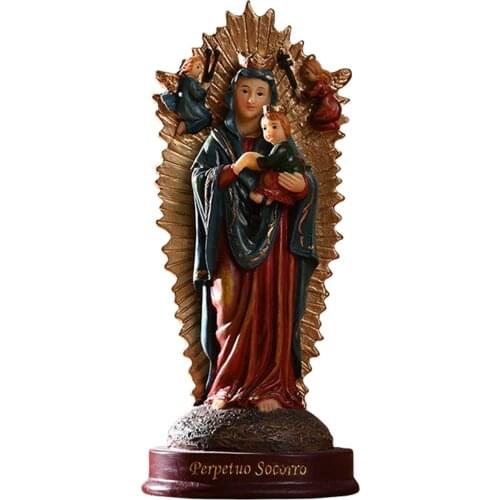 Blessed Virgin Mary Our Lady of Lourdes Statue Religious Ornament Figurine 6"
