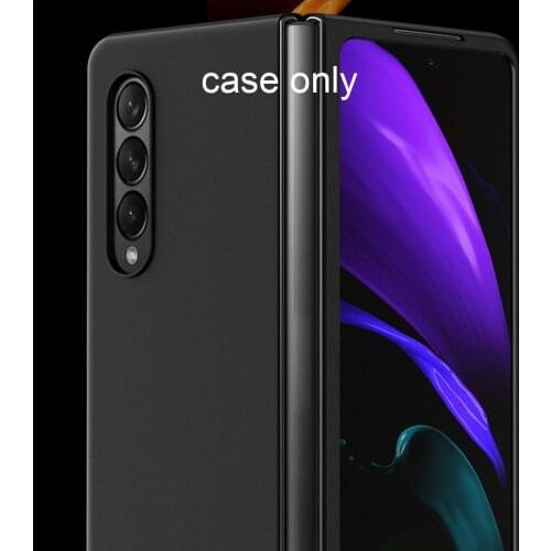 Phone Case for Samsung Galaxy Z Fold 3 5G Case Carbon Fiber Leather Cover for Samsung Fold3 Case Full Protector Capa