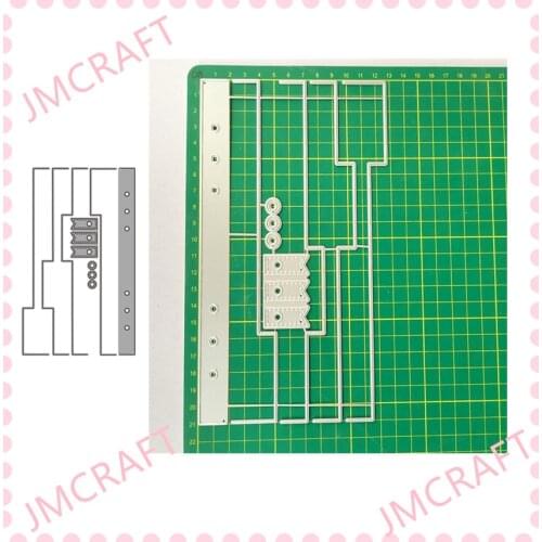 JMCRAFT 2021 Notebook Book Page Decoration#1 Metal Cutting Dies DIY Scrapbook Handmade Paper Craft Metal Steel Template Dies