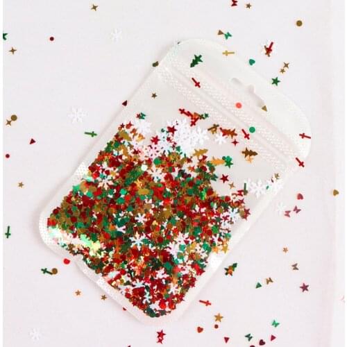 DIY Manicure Christmas Snowflakes Soft Ceramic Mixed Patch DIY Nail Phone Case Mirror Design Nail Art Decoration Ornaments