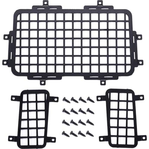For MN D90 D99S MN99S 1/12 RC Car Upgrade Parts Metal Stereoscopic Rear Window Mesh Protective Net Accessories