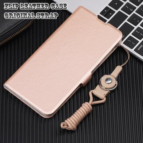 Origian Strap Flip Leather Case For OPPO A5S AX7 A7 A5 A9 2020 A31 A91 A12 A15 A74 A53 A53S Realme X2 8 Pro GT Neo Wallet Cover