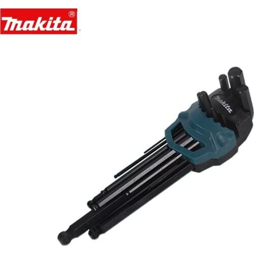 Makita hexagon wrench set extra long ball head hexagon combination extended flat head 6 hexagon maintenance tool