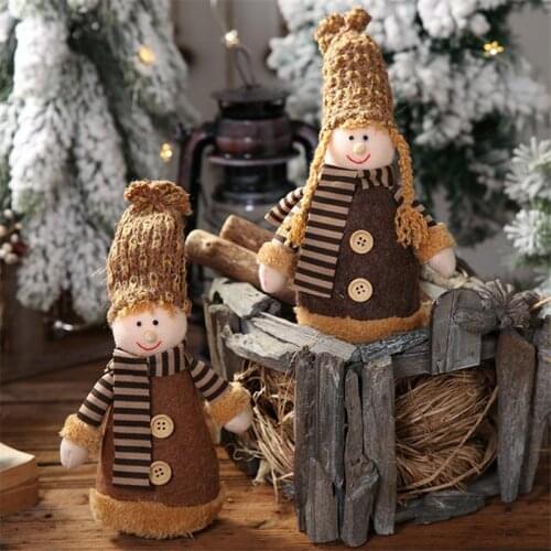New Years and Christmas Knit Cap Dolls Boys and Girls Decorations Creative Dolls gift Christmas Decorations for home FZ169