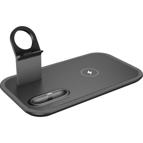 Factory wholesale three-in-one wireless charger multi-function desktop fast charging stand for Apple watch headset